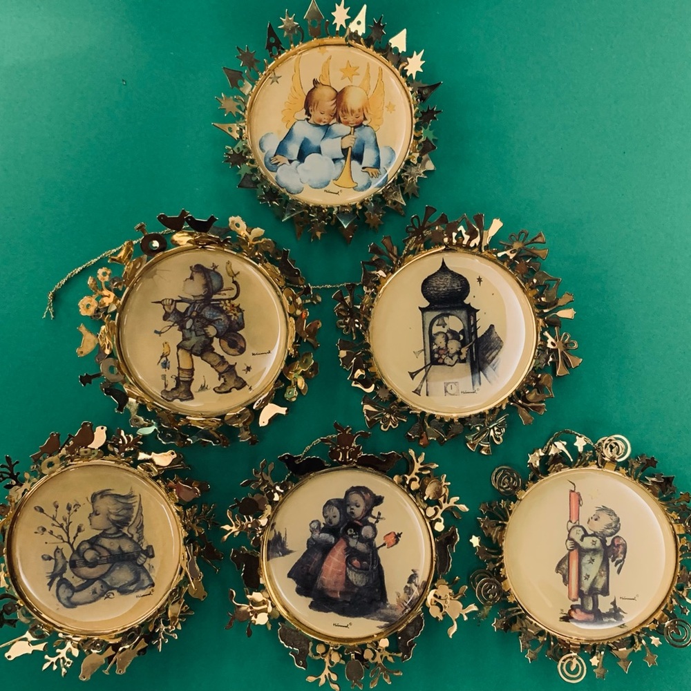 RARE 24K Gold Hummel Christmas Ornaments 
Set of 6 “price is‎ firm”